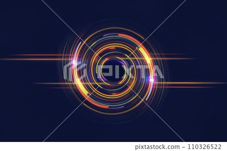 Golden light trail wave effect Golden light trail wave effect 110326522