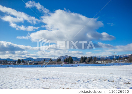 big clouds and snow scene big clouds and snow scene 110326930