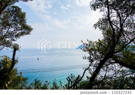 The sea seen from the cliff The sea seen from the cliff 110327241