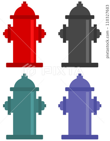 用於撲滅火災和其他緊急情況的消防栓的插圖 110327683