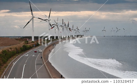 Wind power generation along the coast Wind power generation along the coast 110328457