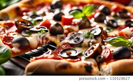 Photo of delicious pizza 110328627
