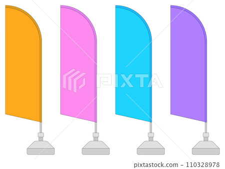 帆形旗幟插圖集 2 110328978