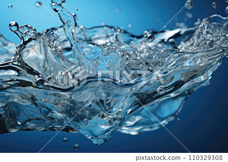 Splash of water on a surface. Splash of water on a surface. 110329308