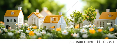 城市景觀（黃色屋頂） 110329393