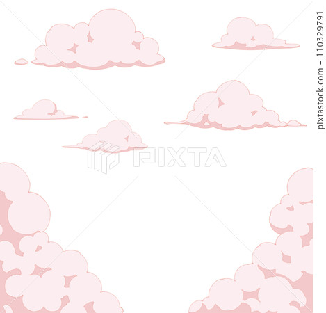 卡通插畫集_雲_日落 110329791