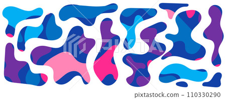 Freeform blob shapes. Abstracts amoeba shapes, freeform organic elements. Freeform blob shapes. Abstracts amoeba shapes, freeform organic elements. 110330290