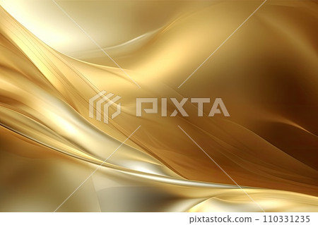 AI-generated content. Gold background or texture and gradients shadow. AI Generative. 110331235