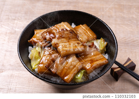 Pork belly yakiniku bowl Pork belly yakiniku bowl 110332103