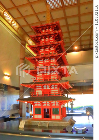 Seven-storied pagoda model (Oita City History Museum) 110332116