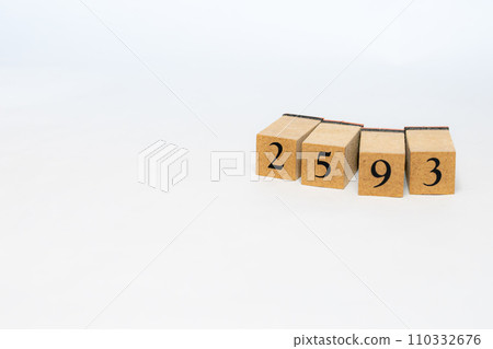 Wood block number 2593 Wood block number 2593 110332676