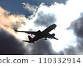 New Chitose Airport in winter_A350 landing aircraft 110332914