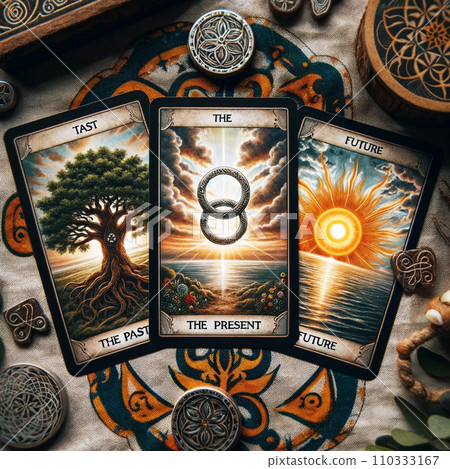 Tarot prophecies around the wheel of time 110333167