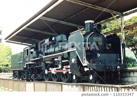 停在君津市的C57型蒸汽機車（2003年6月拆除） 110333347