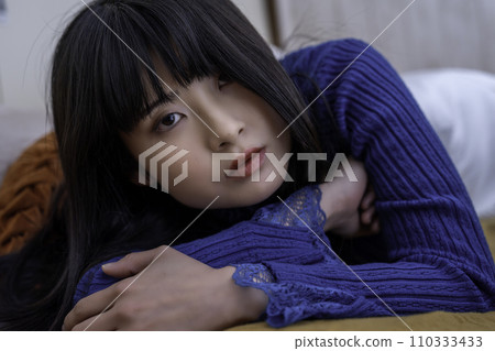 A lying young lady A lying young lady 110333433