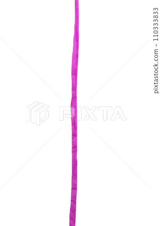 line of purple paper ribbon isolated on white background line of purple paper ribbon isolated on white background 110333833