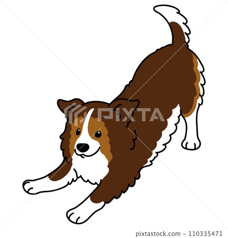 簡單可愛的喜樂蒂牧羊犬插畫邀請你來玩,主線 簡單可愛的喜樂蒂牧羊犬插畫邀請你來玩,主線 110335471