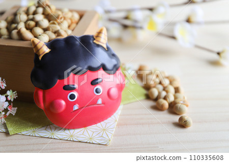 紅魔鬼與豆節分圖片 紅魔鬼與豆節分圖片 110335608