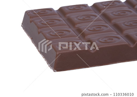 milk chocolate brocken isolated on the white milk chocolate brocken isolated on the white 110336010