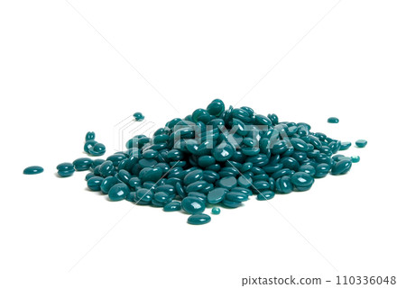 spa wax for depilation in granular form on the white background 110336048