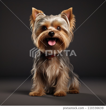 Image of a yorkshire terrier dog on clean background. Mammals. Pet. Animals. 110336639