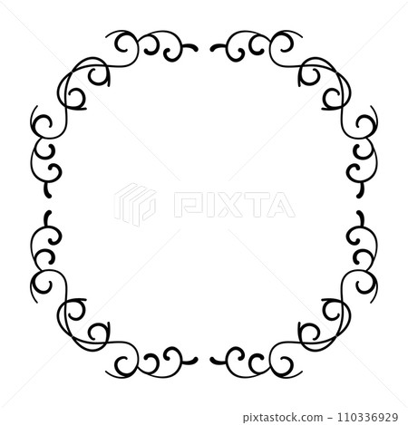 Luxury frame black 110336929