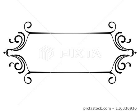 Luxury frame black 110336930