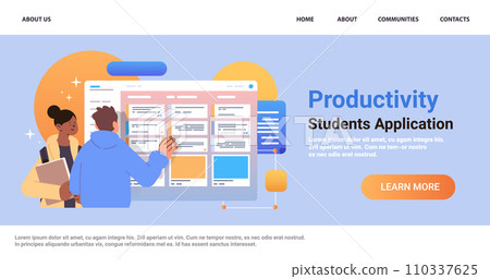 mix race students taking notes on digital screen conclusion summary education lecture write important information concept mix race students taking notes on digital screen conclusion summary education lecture write important information concept 110337625