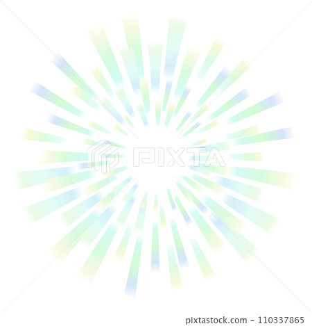 絢麗的淡綠色集中線條如煙火 110337865