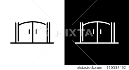 simple gate icon simple gate icon 110338462