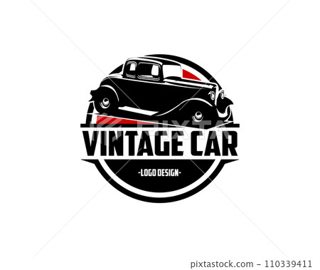 Ford Caupe car logo silhouette. isolated on white background side view. Best for badge, emblem, icon and sticker design. Ford Caupe car logo silhouette. isolated on white background side view. Best for badge, emblem, icon and sticker design. 110339411
