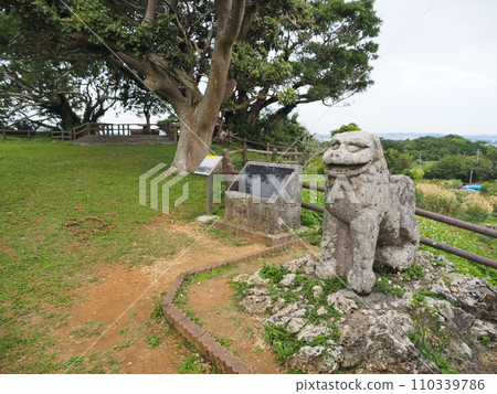 Tomori Stone Carved Lion/Okinawa Prefecture, Shimajiri District Tomori Stone Carved Lion/Okinawa Prefecture, Shimajiri District 110339786