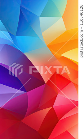 AI-generated content. Vibrant multicolored geometric pattern, dynamic and modern creative design AI-generated content. Vibrant multicolored geometric pattern, dynamic and modern creative design 110340126