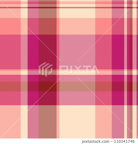 Texture plaid fabric of pattern tartan background with a vector check textile seamless. 110341746
