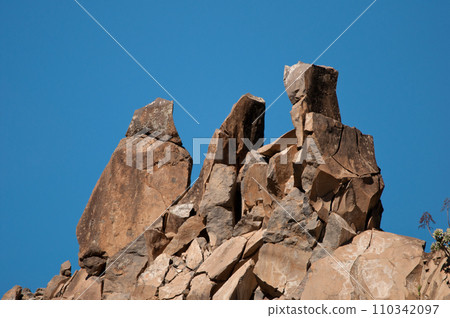 Rocky cliff in Tejeda. Rocky cliff in Tejeda. 110342097