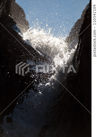 Top of the Charco de Las Palomas waterfall. 110342104