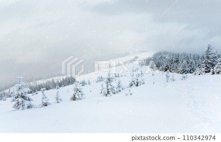 winter mountain landscape winter mountain landscape 110342974