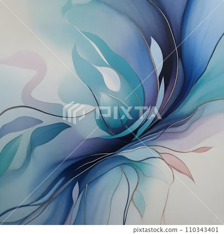 abstract watercolor background with blue and white swirls abstract watercolor background with blue and white swirls 110343401