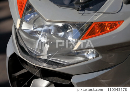 Motorcycle headlight image Motorcycle headlight image 110343578