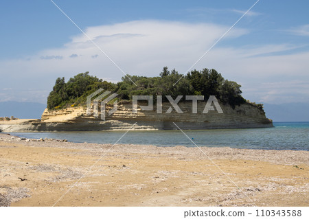 Rock formations in Sidari, Corfu, Greece 110343588