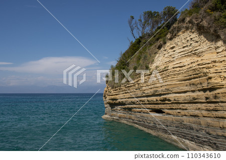 Rock formations in Sidari, Corfu, Greece 110343610
