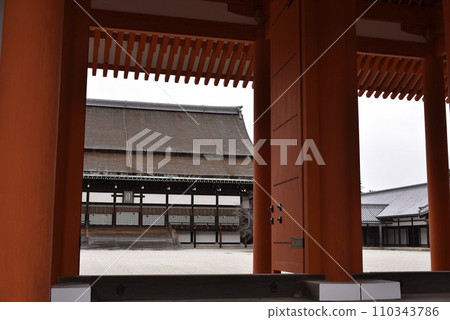 Purple Shrine seen from Kimoto Imperial Palace Purple Shrine seen from Kimoto Imperial Palace 110343786