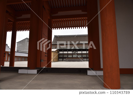 Purple Shrine seen from Kimoto Imperial Palace Purple Shrine seen from Kimoto Imperial Palace 110343789