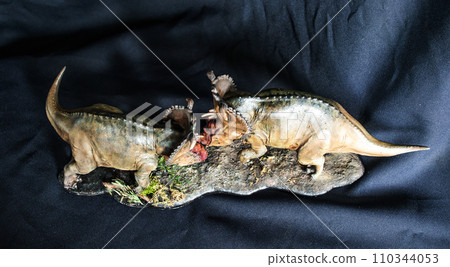 Pachyrhinosaurus dinosaur in the dark 110344053