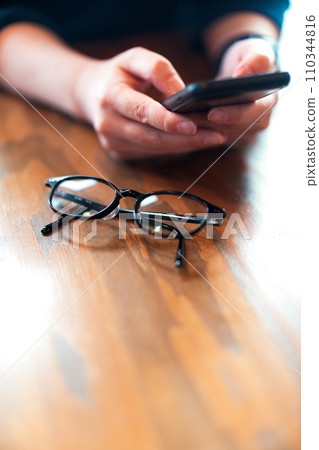 People who operate smartphones People who operate smartphones 110344816