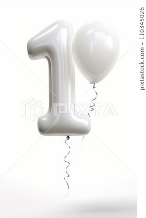 Number one on white background Number one on white background 110345026