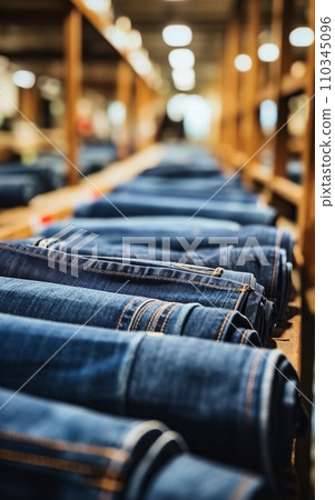 Eco-Friendly Denim Collection on Display Eco-Friendly Denim Collection on Display 110345096