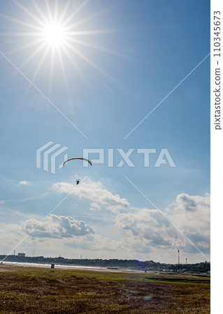 Blue sky and paragliding Blue sky and paragliding 110345673