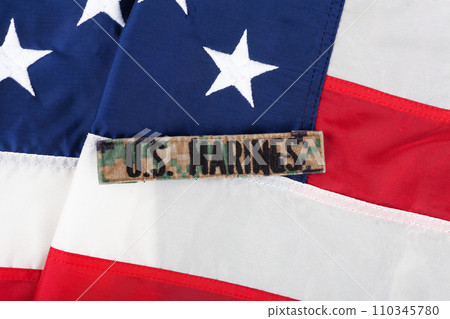 U.S. MARINES Branch Tape on national USA flag U.S. MARINES Branch Tape on national USA flag 110345780