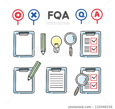 問卷調查和清單圖示集 110346258